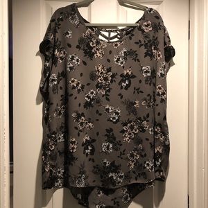 Chiffon floral blouse